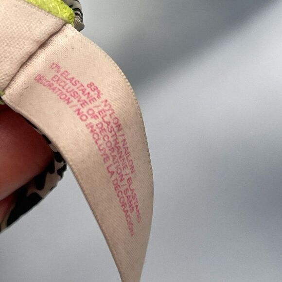 Victoria's Secret Leopard Neon Print Strappy Back Push Up Back - Picture 8 of 8